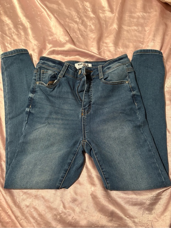 Wax Jean Pants - Wax Jean Skinny Jeans in Medium Blue